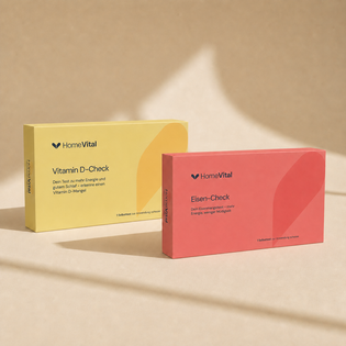 HomeVital Vitalstoffmangel Set mit Vitamin D-Check und Eisen-Check